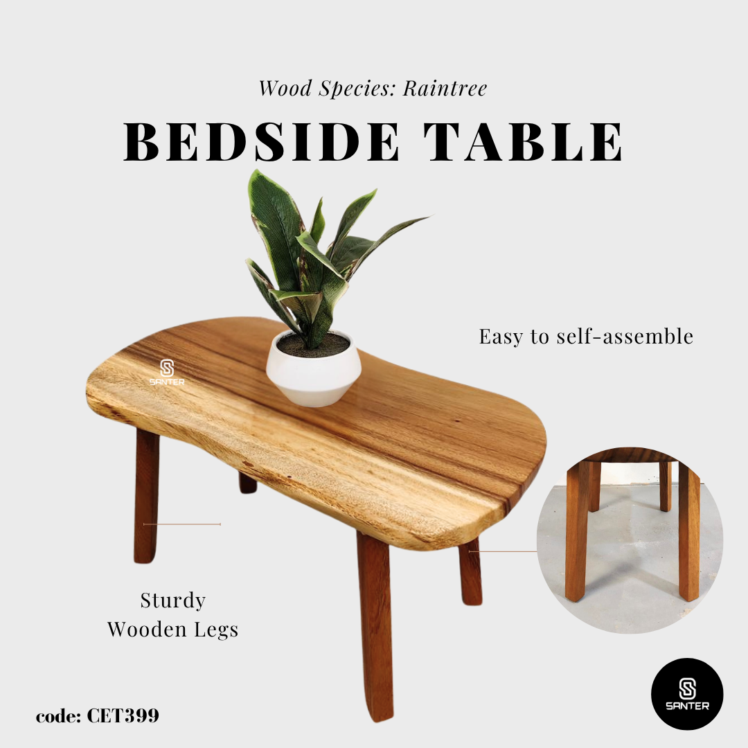 CET399. Raintree Solid Wood Coffee Table / Side Table / Bedside Table