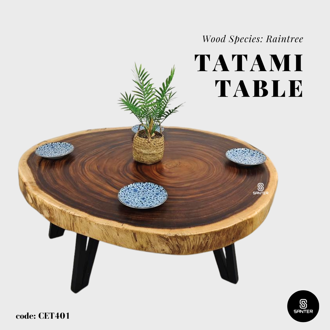 CET401. Raintree Solid Wood Coffee Table/ Sofa Table/ Tatami Table/ Tea Table/ Wooden Table