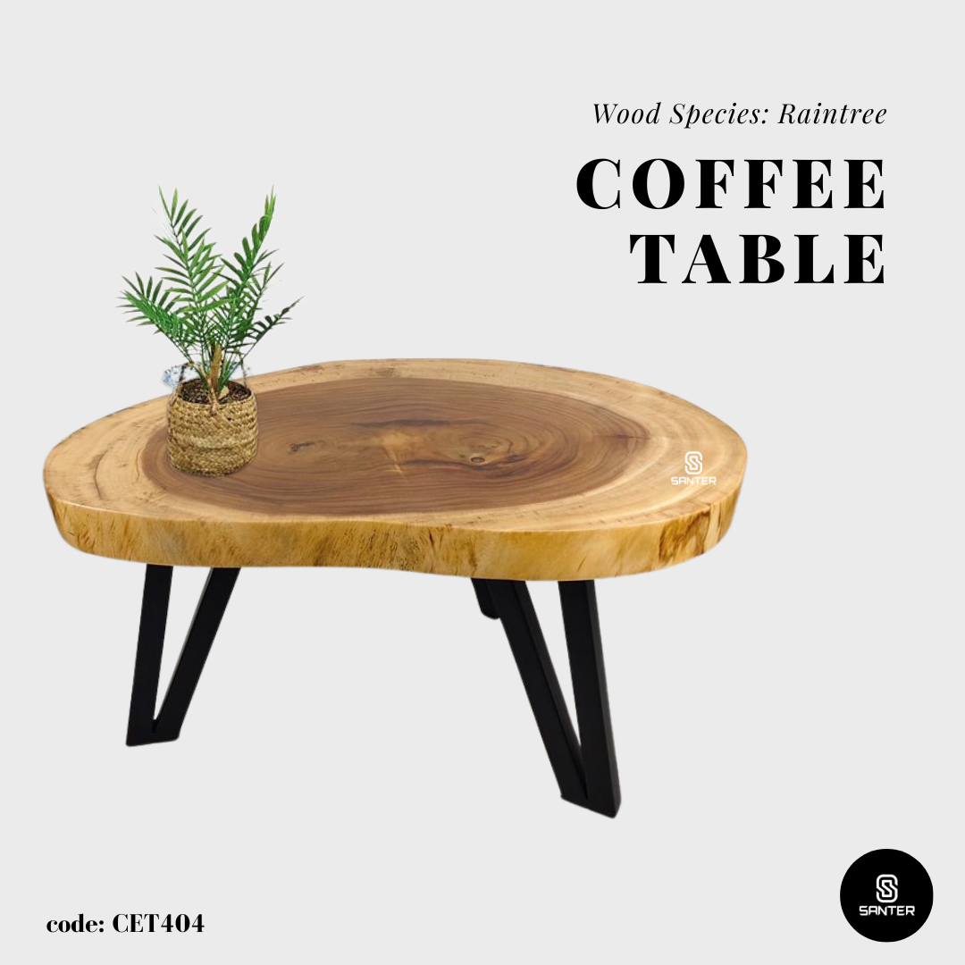 CET404. Raintree Solid Wood Coffee Table / Sofa Table