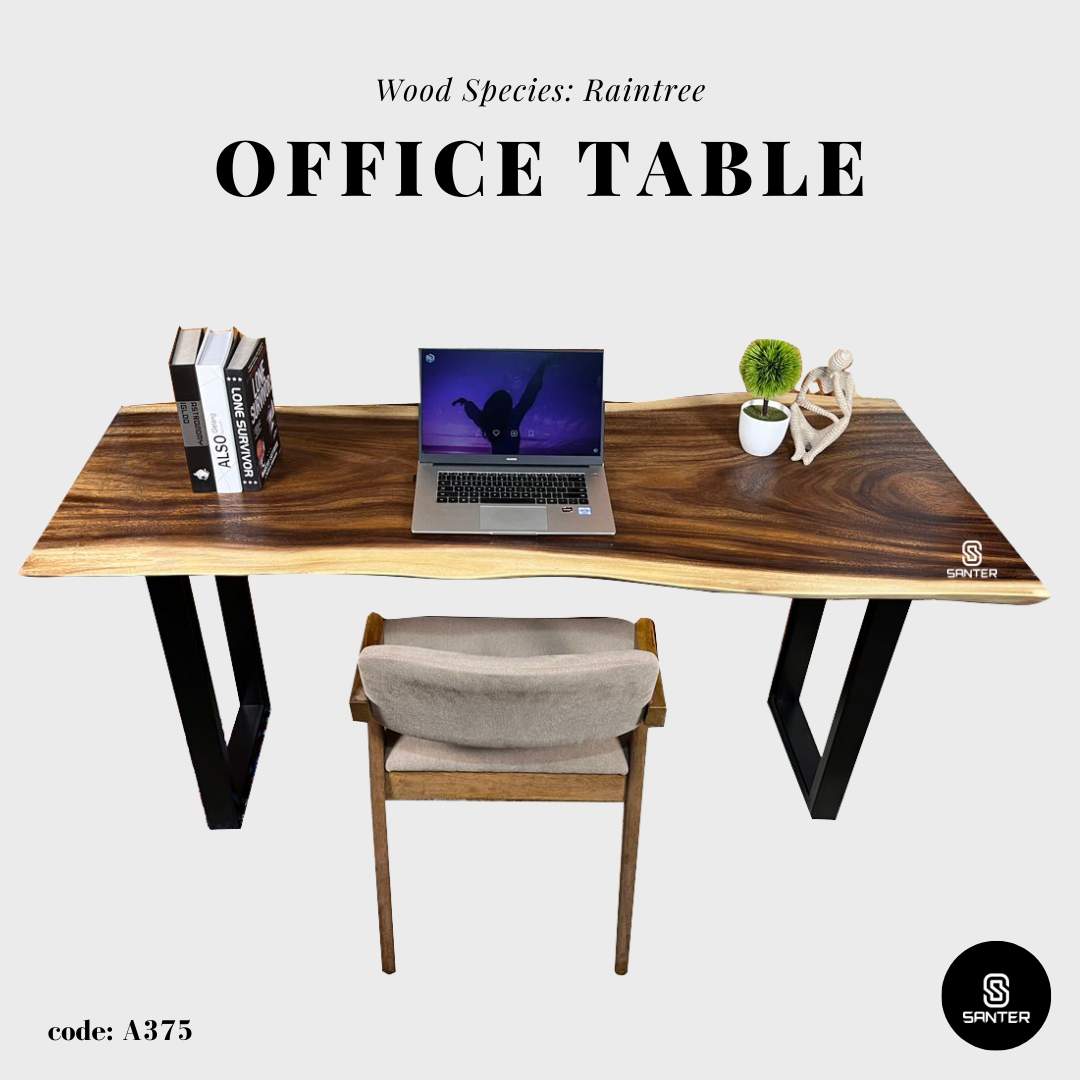 A375. Raintree Solid Wood Office Table / Study Table / Working Desk