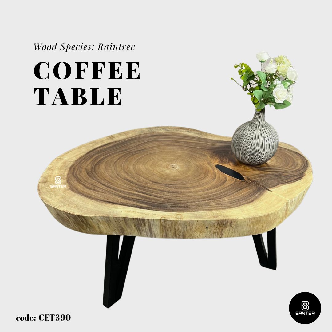 CET390. Raintree Solid Wood Coffee Table / Sofa Table