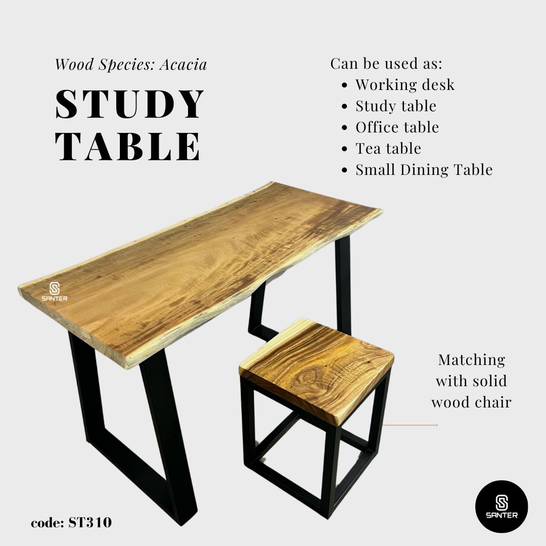 ST310. Acacia Solid Wood Office Table/ Study Table/ Tea Table/ Mini Dining Table / Working Desk