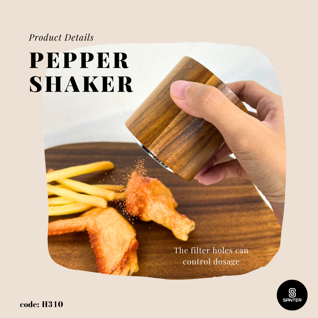 H310. Acacia Wood Cooking Salt & Pepper Grinder / Salt & Pepper Mills Shaker