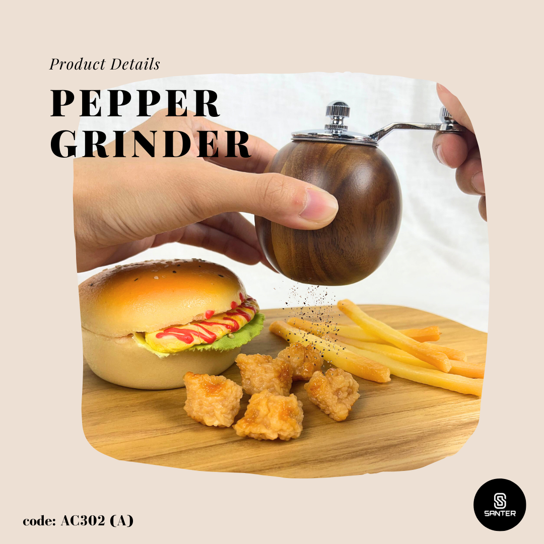 AC302. Acacia Wood Cooking Salt & Pepper Grinder / Salt & Pepper Mills Shaker