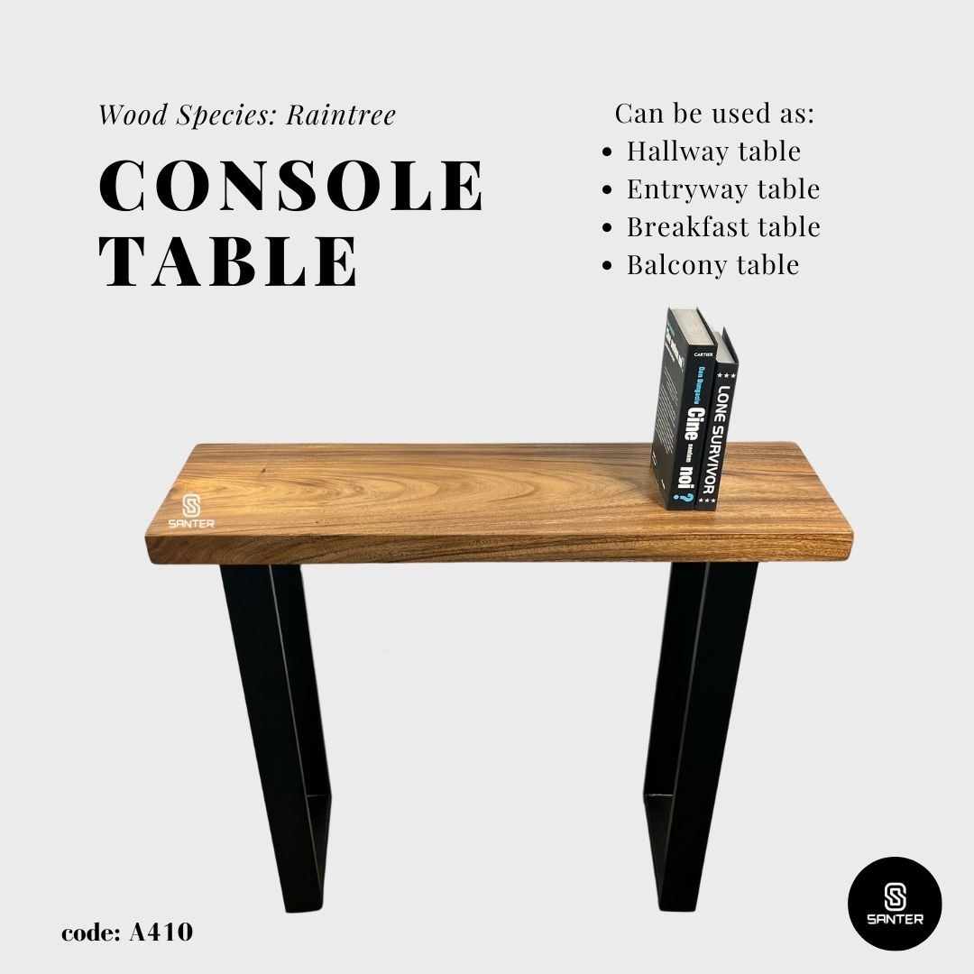 A410. Raintree Solid Wood Console Table / Counter Table / Entryway Table / Kitchen Island - 4ft/ 5ft/ 6ft length