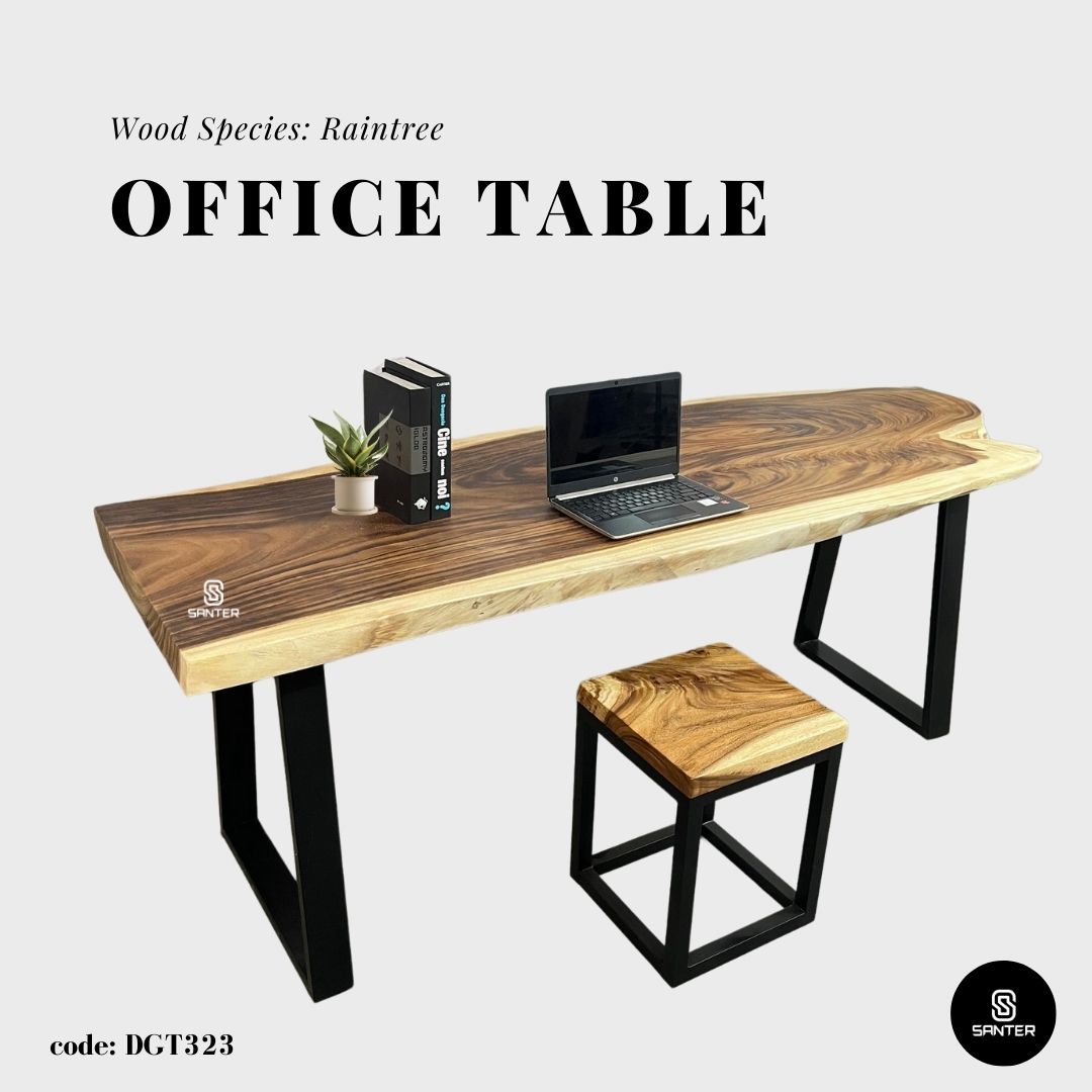 DGT323. Raintree Solid Wood Dining Table / Meeting Table / Office Table / Tea Table (6 seater)