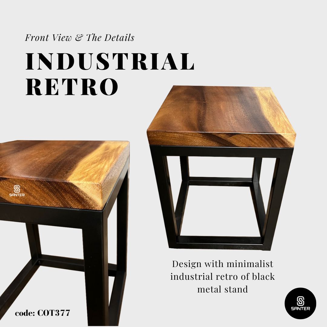 COT377. Raintree Solid Wood Stool/ Chair/ Side Table/ Wooden Pedestal/ Bar Stool/ Counter Stool/ Dining Stool