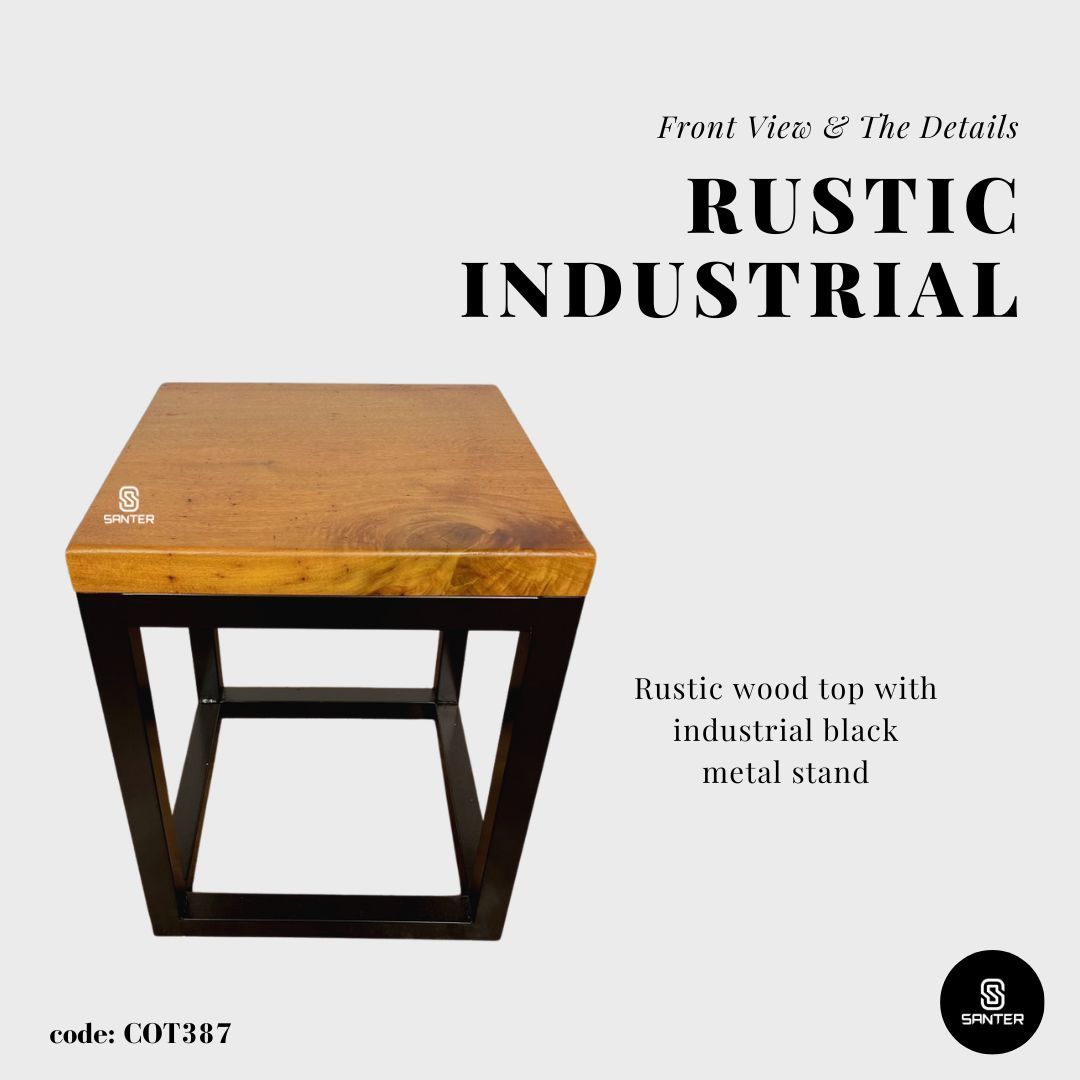 COT387. Chengal Emas Solid Wood Stool/ Chair/ Coffee Table/ Side Table/ Wooden Pedestal/ Bar Stool/ Counter Stool/ Dining Stool