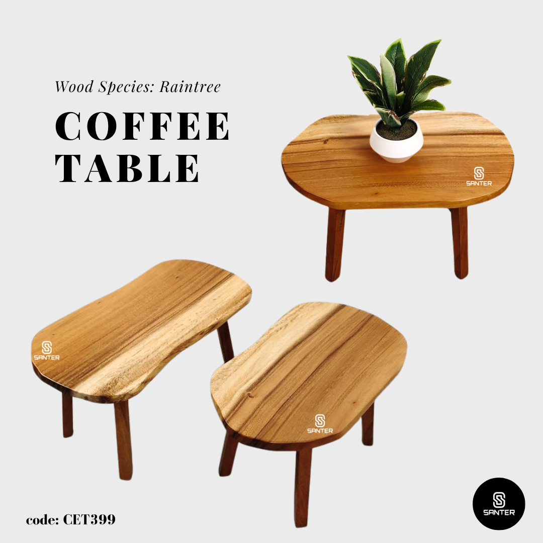CET399. Raintree Solid Wood Coffee Table / Side Table / Bedside Table