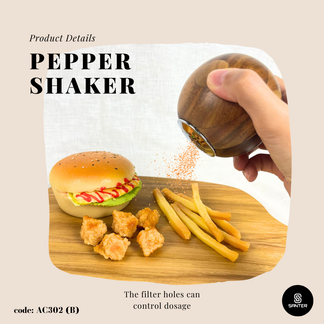 AC302. Acacia Wood Cooking Salt & Pepper Grinder / Salt & Pepper Mills Shaker