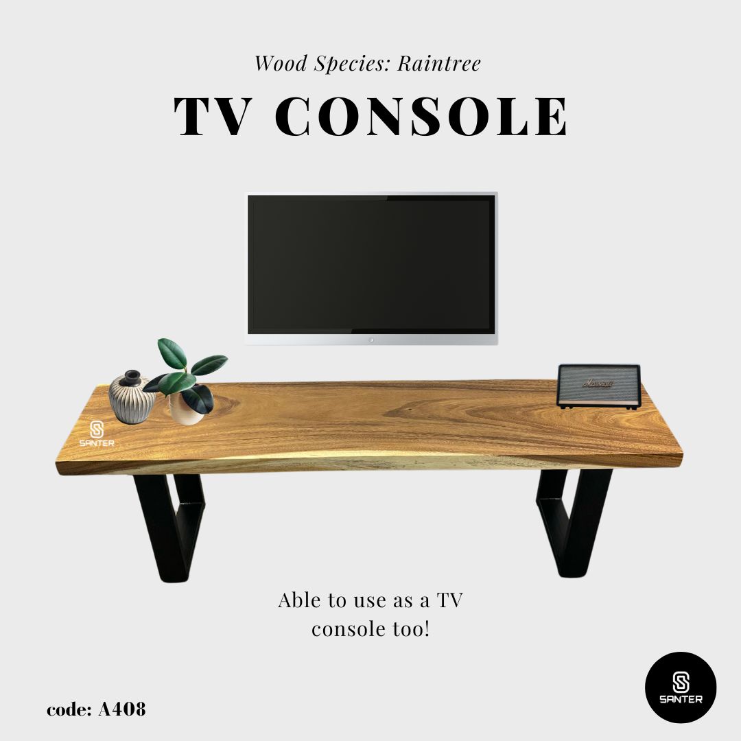 A408. Raintree Solid Wood Bench / Dining Bench / Wooden Bench / TV Console / Shoe Bench