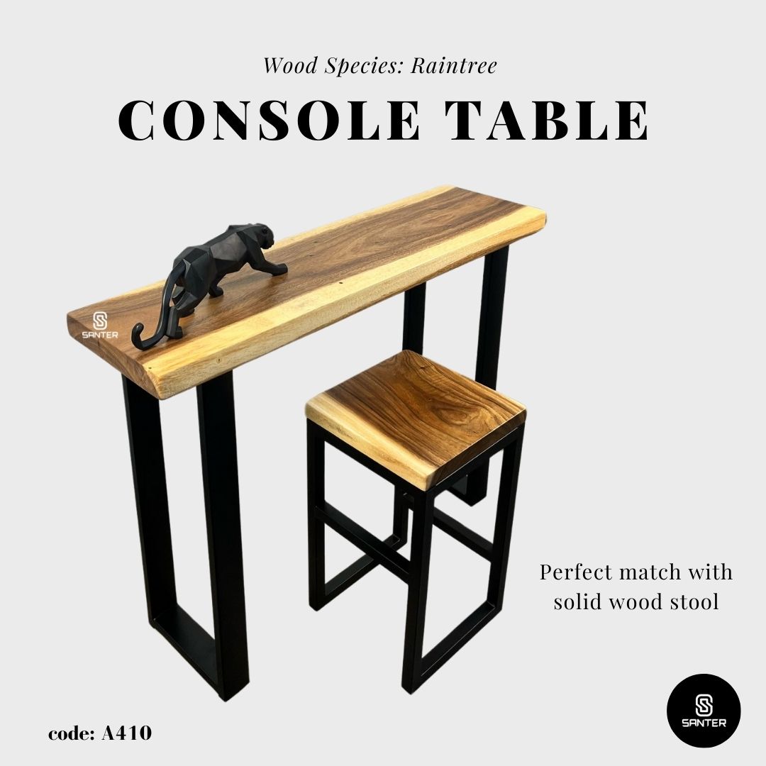 A410. Raintree Solid Wood Console Table / Counter Table / Entryway Table / Kitchen Island - 4ft/ 5ft/ 6ft length