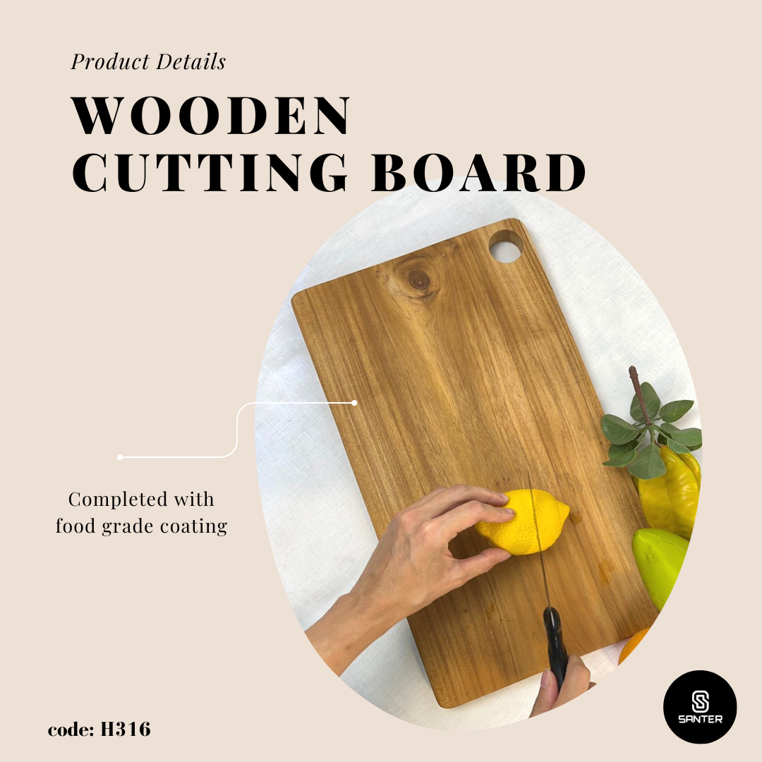 H316. Teak Wood Cutting Board/ Serving Platter/ Cheese Board/ Sushi Platter