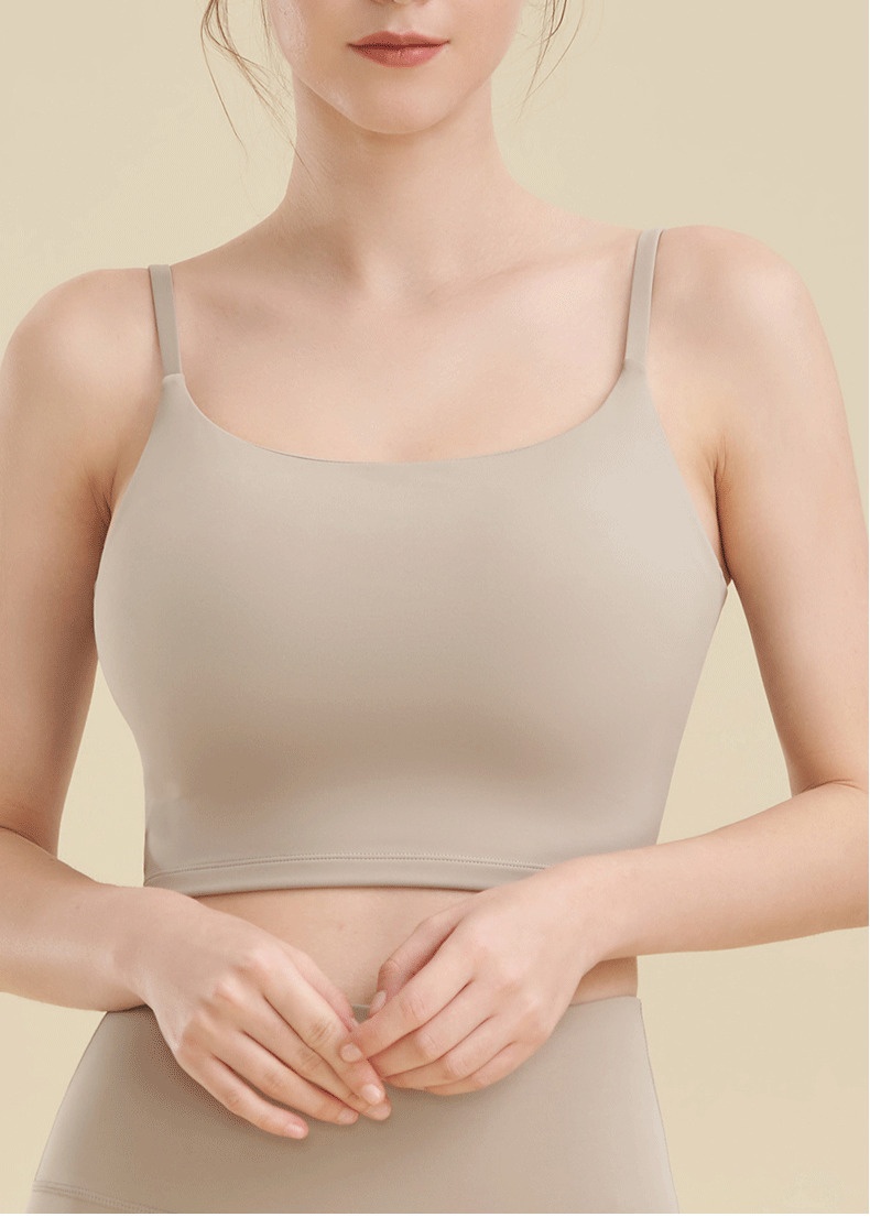 一體式細肩帶防震運動文胸