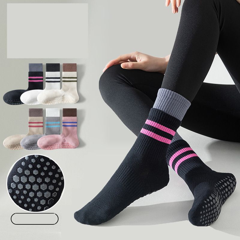 棉質吸汗防滑矽膠瑜伽襪