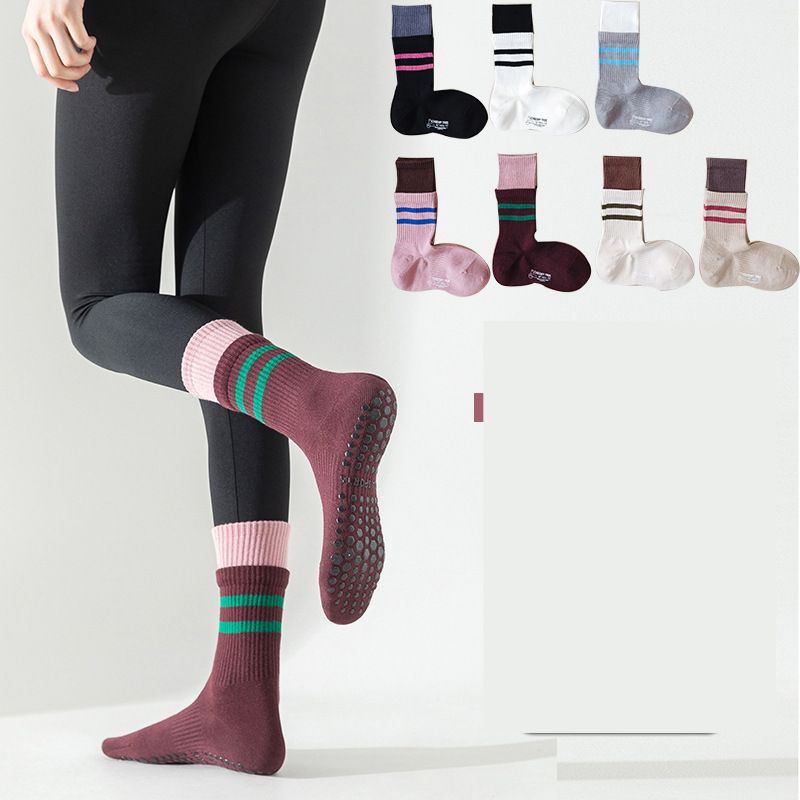 棉質吸汗防滑矽膠瑜伽襪