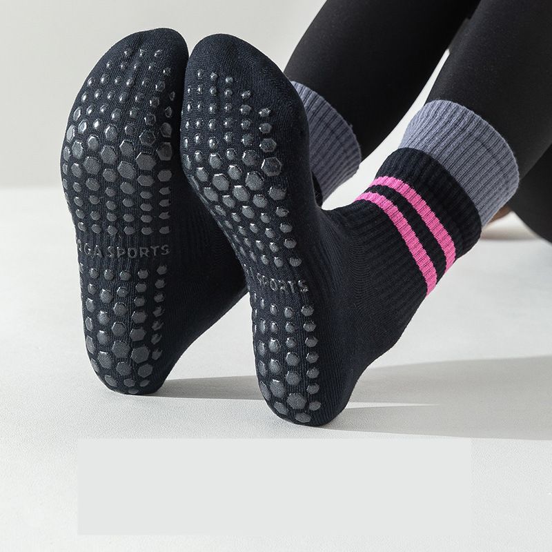 棉質吸汗防滑矽膠瑜伽襪