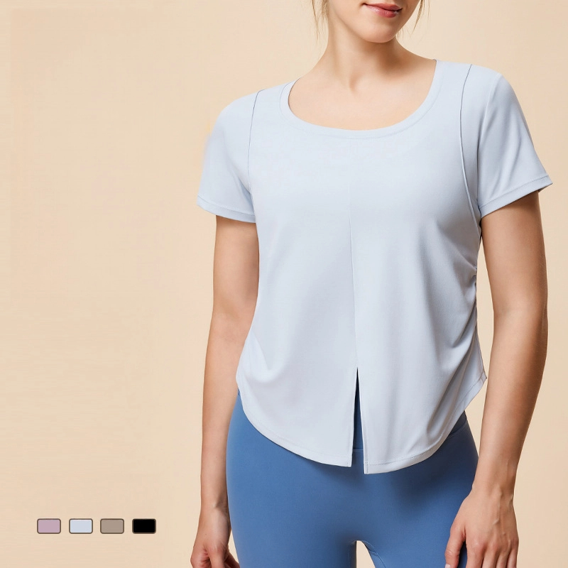 大碼顯瘦窄肩寬鬆透氣運動短袖