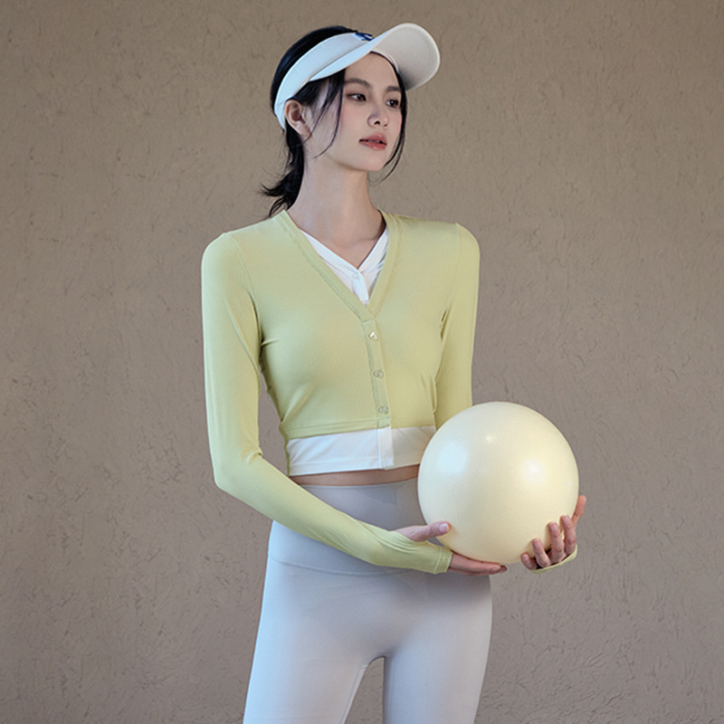 修身顯瘦假兩件長袖