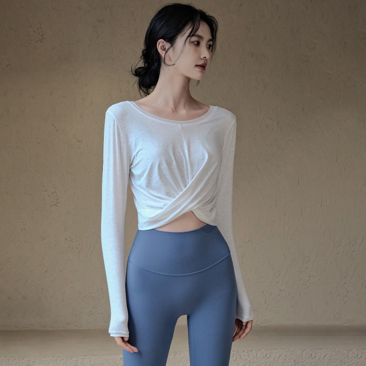 瑜伽長袖健身上衣