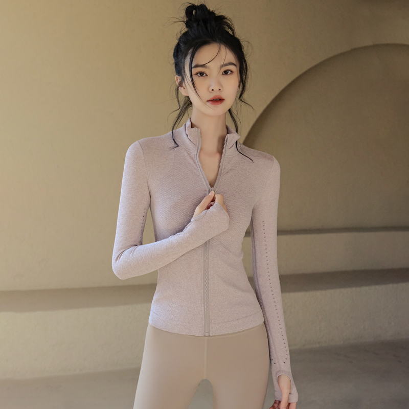 拉鍊開衫緊身瑜伽外套