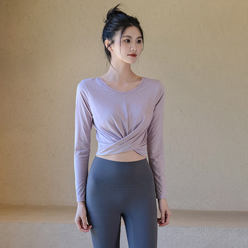 瑜伽長袖健身上衣
