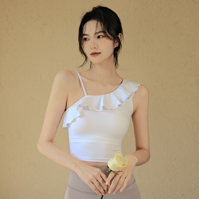 高級感無袖帶胸墊運動背心