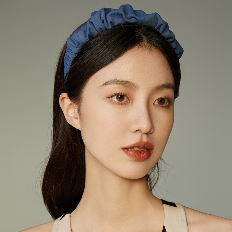 高彈褶皺吸熱排汗髮箍