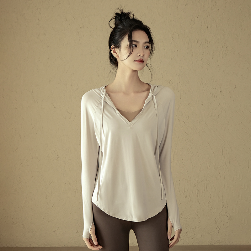 寛鬆防曬顯痩瑜伽長袖