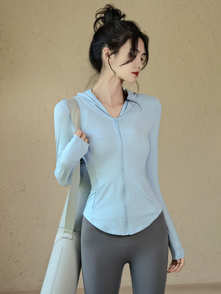 連帽戶外防曬涼感防紫外線瑜伽外套
