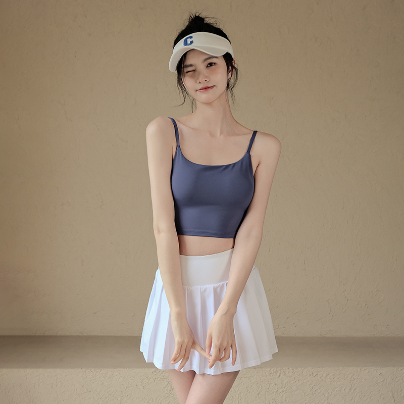 一體式細肩帶防震運動文胸