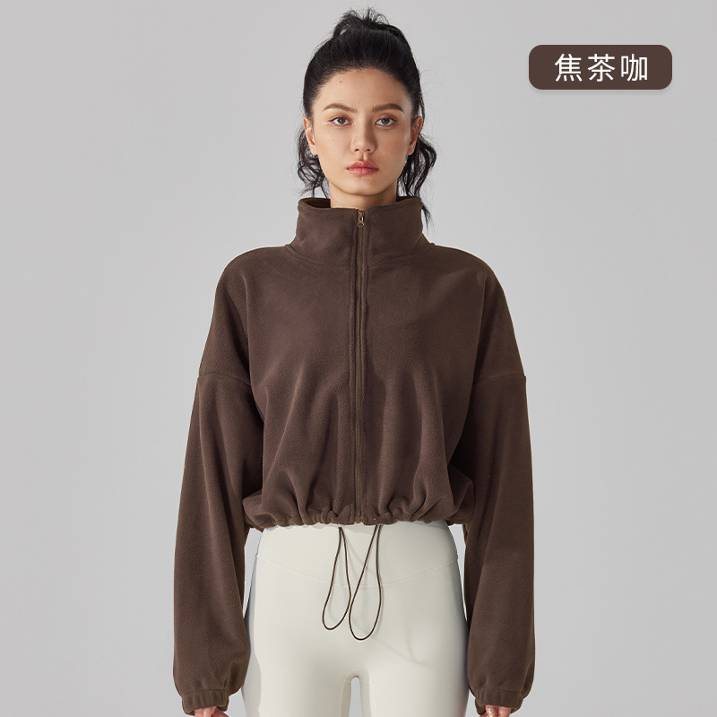 宽松保暖立领外套