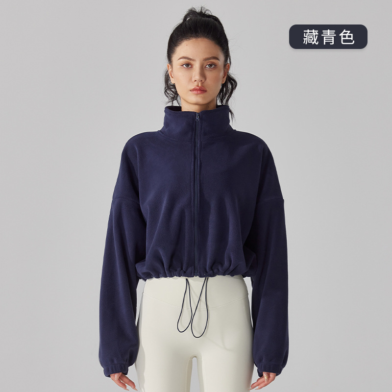 宽松保暖立领外套