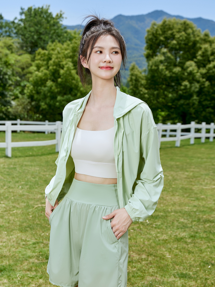 寛鬆防曬瑜伽外套