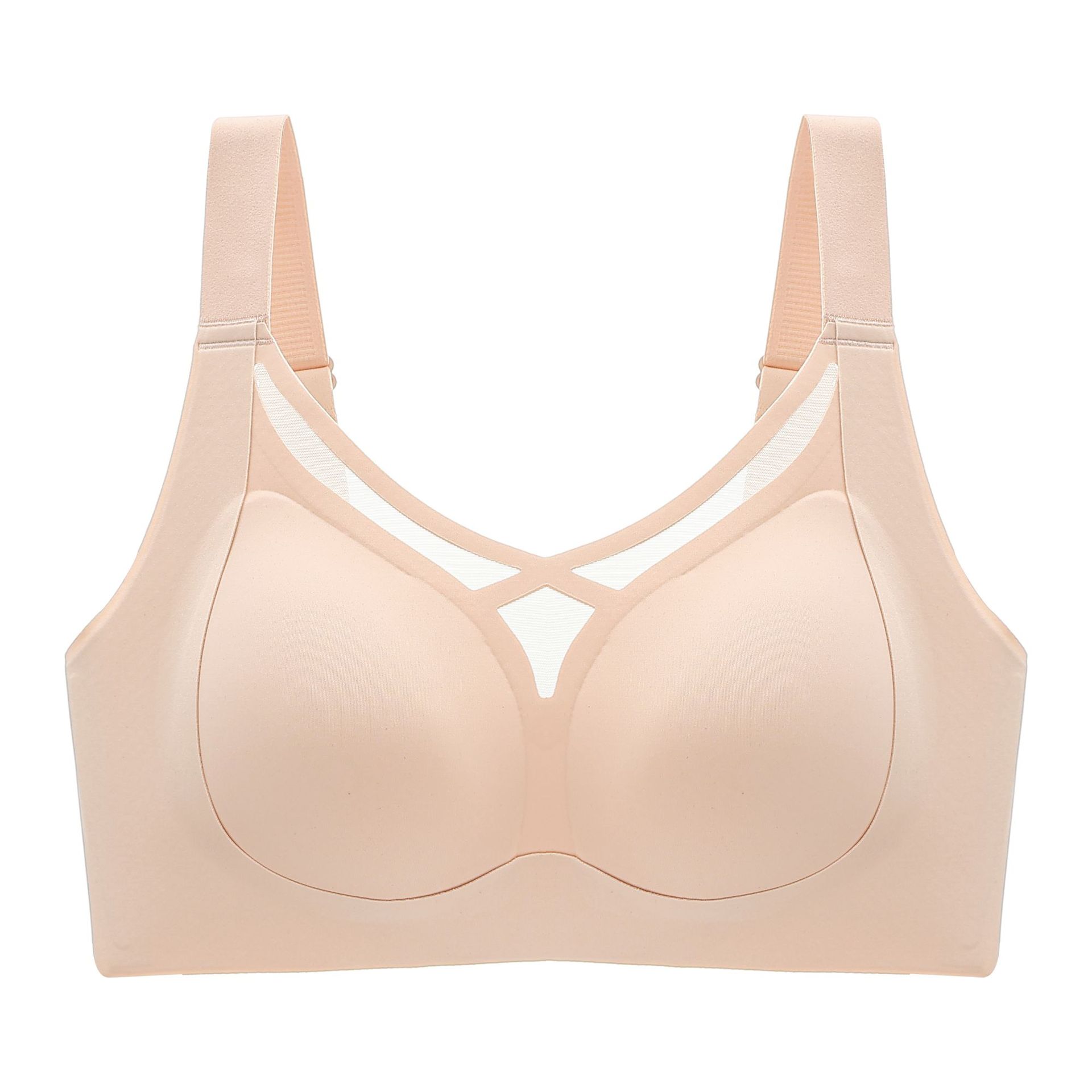 無痕超薄大胸顯小吸汗舒適透氣聚攏防下垂無鋼圈文胸