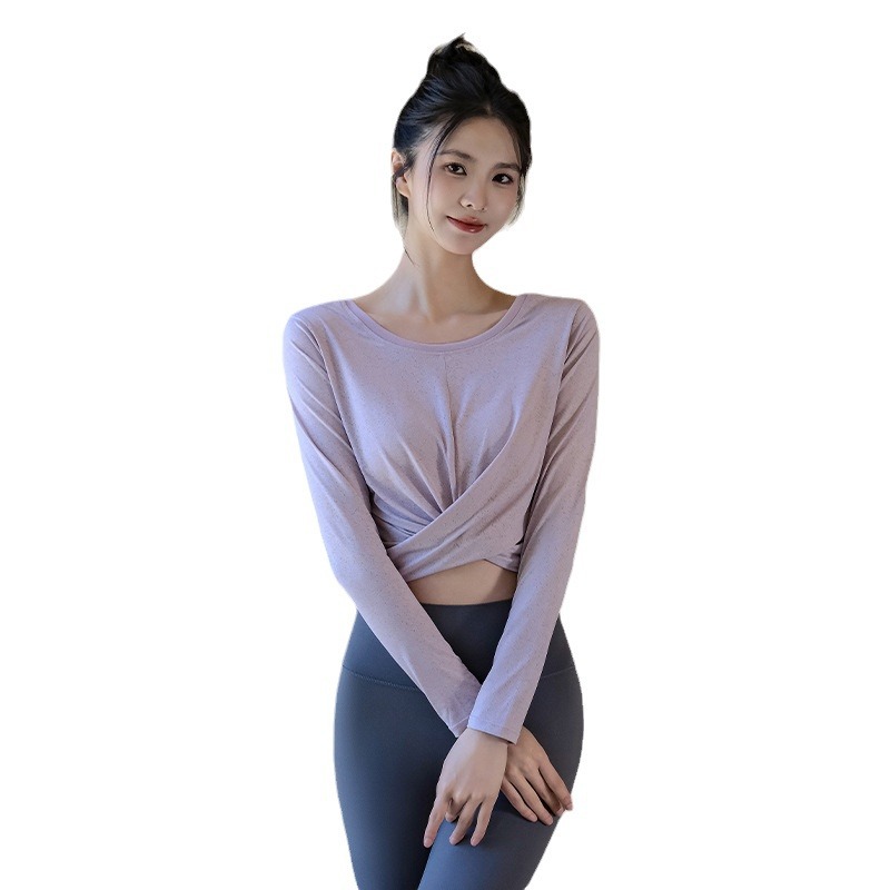 瑜伽長袖健身上衣