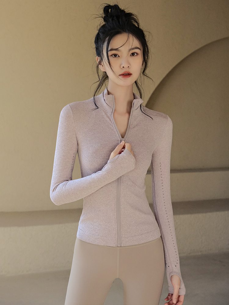 拉鍊開衫緊身瑜伽外套