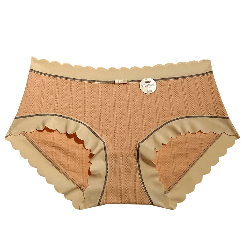 透氣無痕純棉抑菌中腰三角內褲
