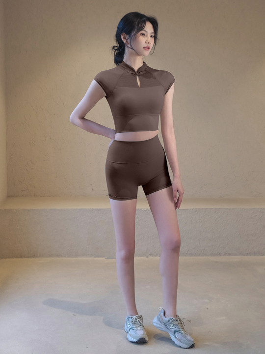 Dear You Padded Crop Top / 螺纹胸垫一体短衣