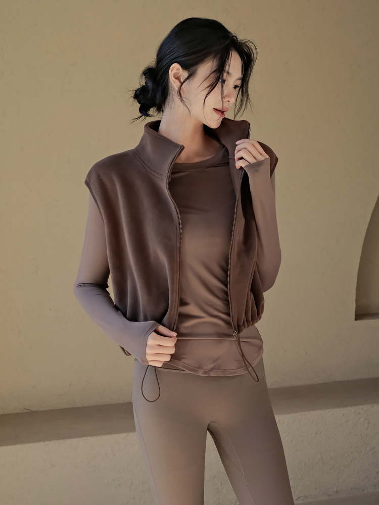 保暖修身顯瘦瑜伽服上衣