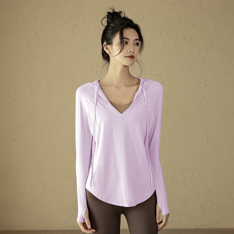 寛鬆防曬顯痩瑜伽長袖