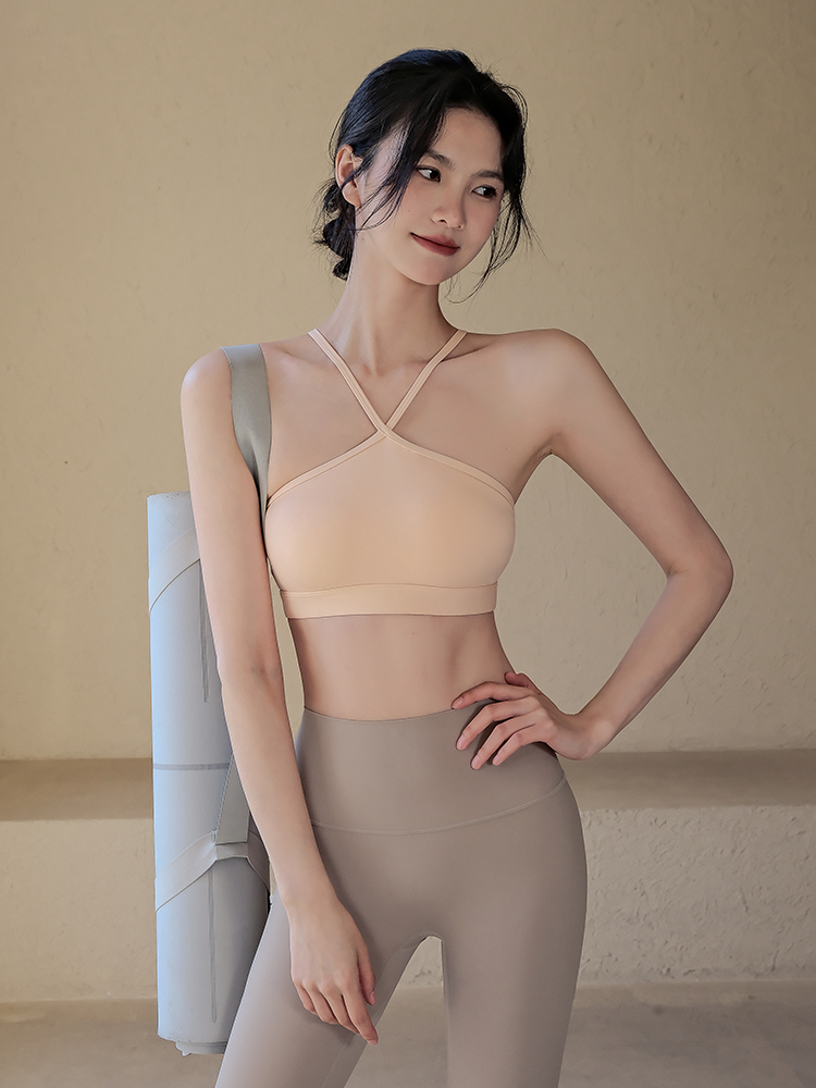 性感掛脖細肩帶瑜伽內衣