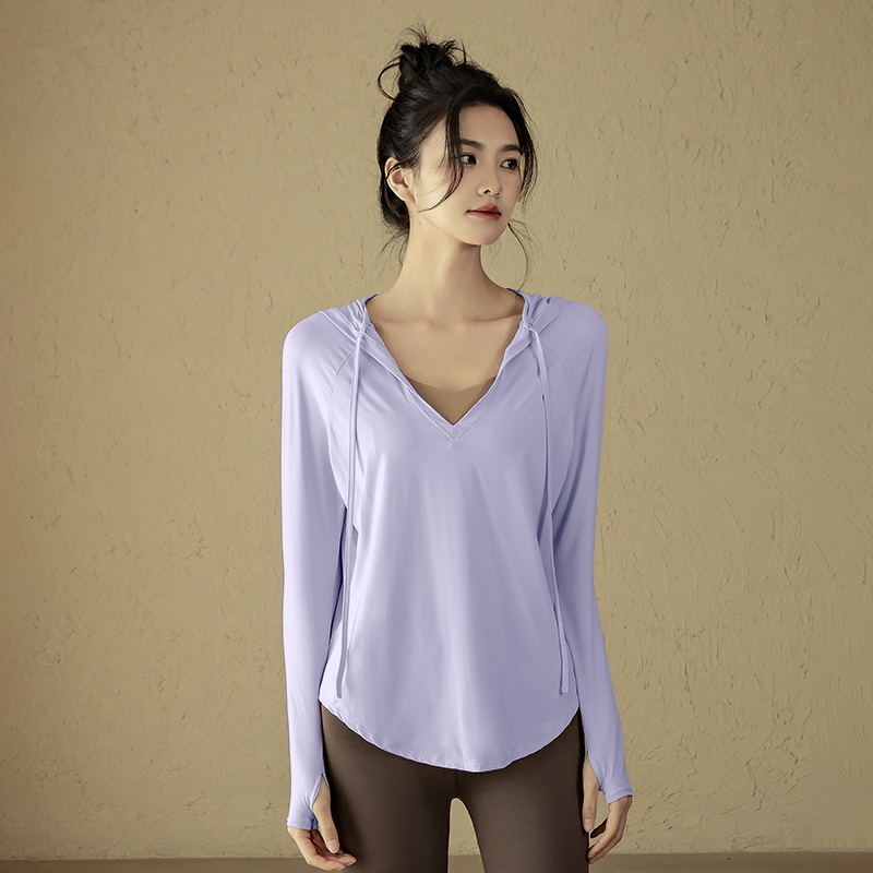 寛鬆防曬顯痩瑜伽長袖