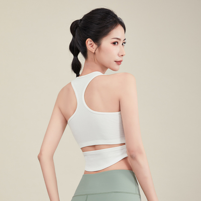 高強度帶胸墊瑜伽背心