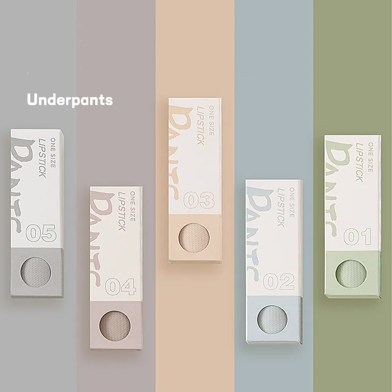 桑蠶絲工作日5條裝口紅內褲