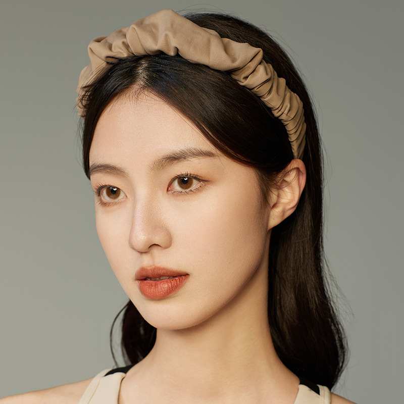 高彈褶皺吸熱排汗髮箍