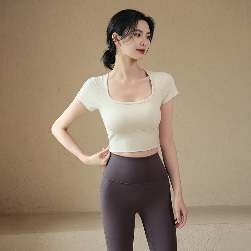 網紗美揹帶胸墊短袖T恤