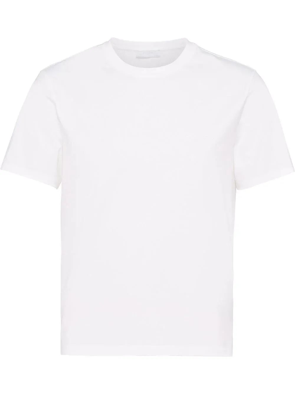 Short-sleeved white T-shirt