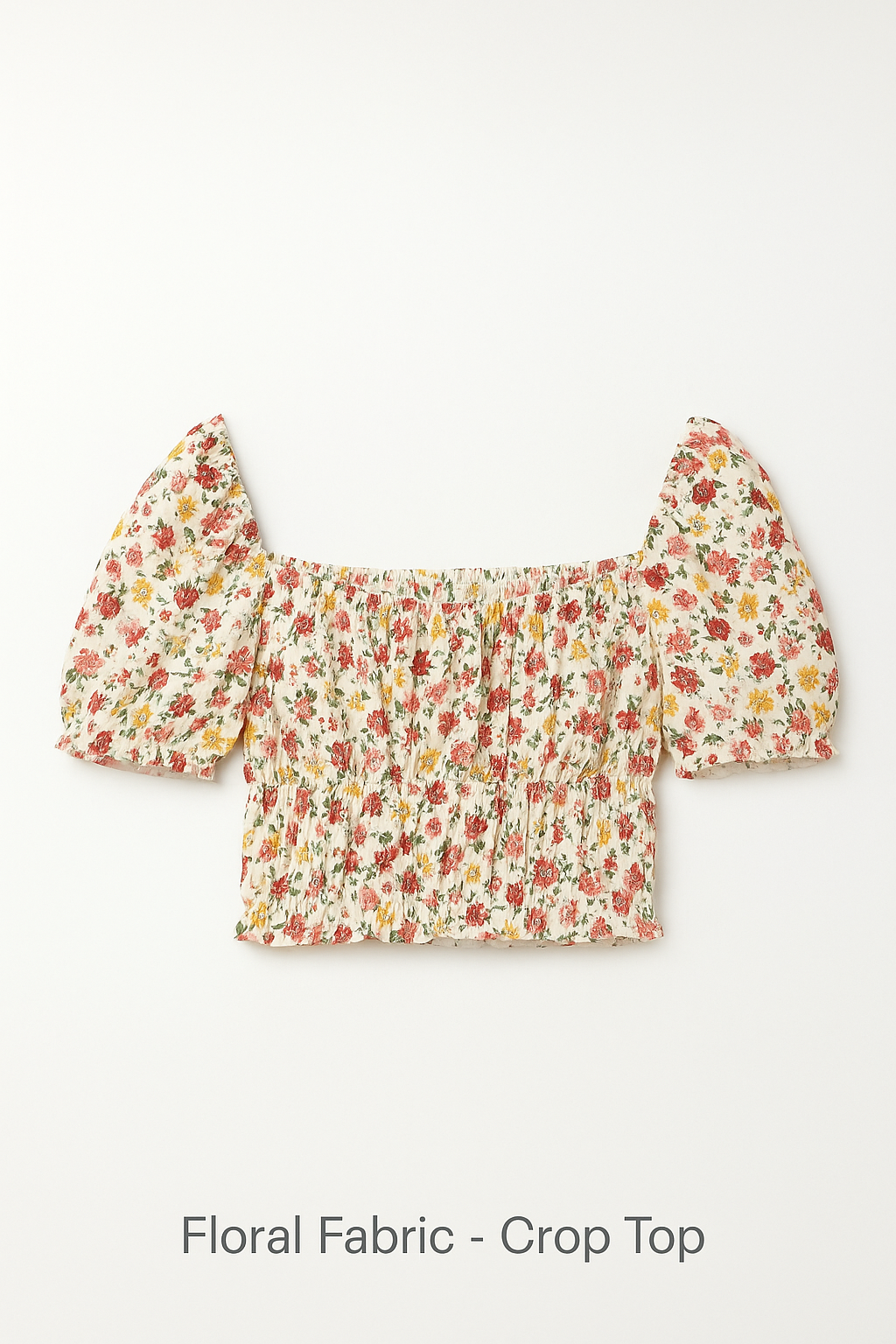 [A001] Floral Fabric - Crop Top Collection 2023