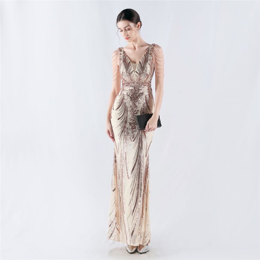 rose gold dress with cape Gradient Rose Gold Tulle Strapless Prom Gown with Cape – Modsele main image 1